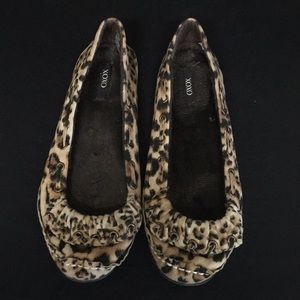 Cheetah Print Size 8M XoXo Flats.